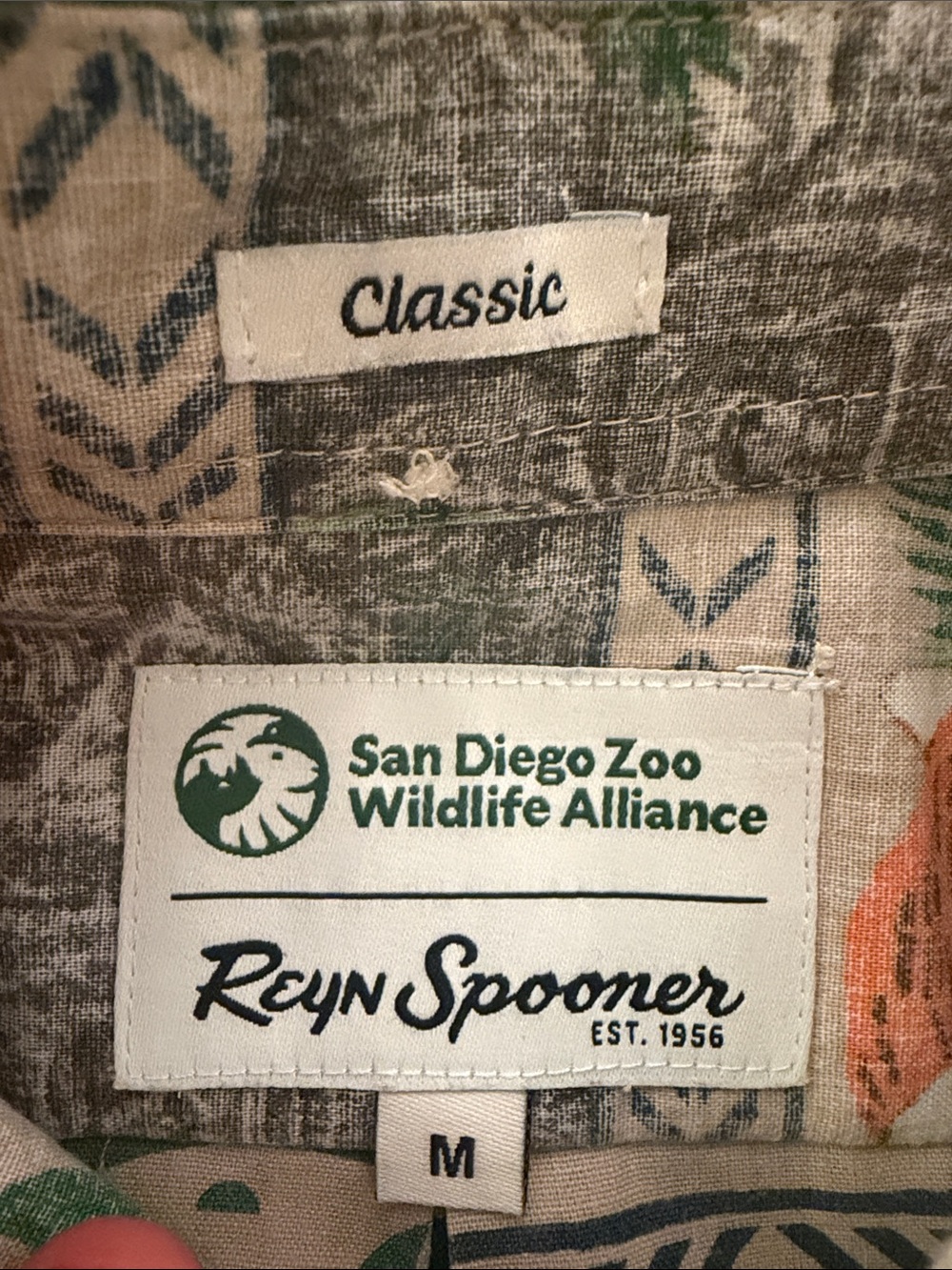 Reyn Spooner San Diego Zoo Wildlife Alliance Shirt M classic fit  Collab Rare - Picture 9 of 9